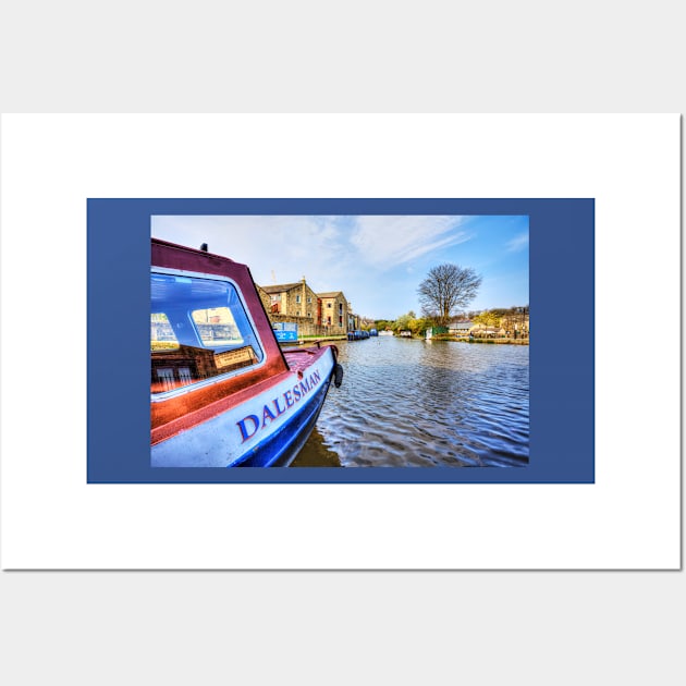 Skipton, Leeds & Liverpool Canal, Barge Wall Art by tommysphotos